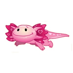 Cute Love Axolotl